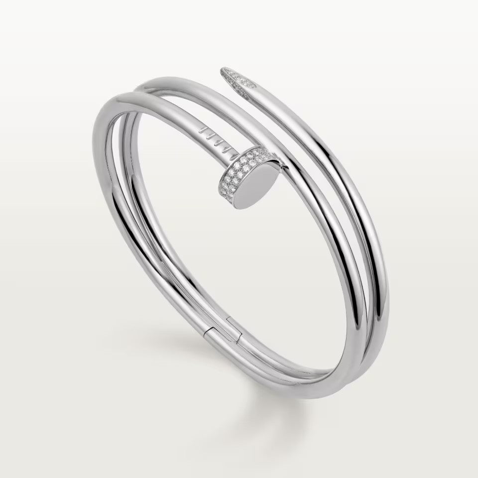 [OAKJURI Jewelry] JUSTE BRACELET 3.5MM DOUBLE ROW DIAMOND