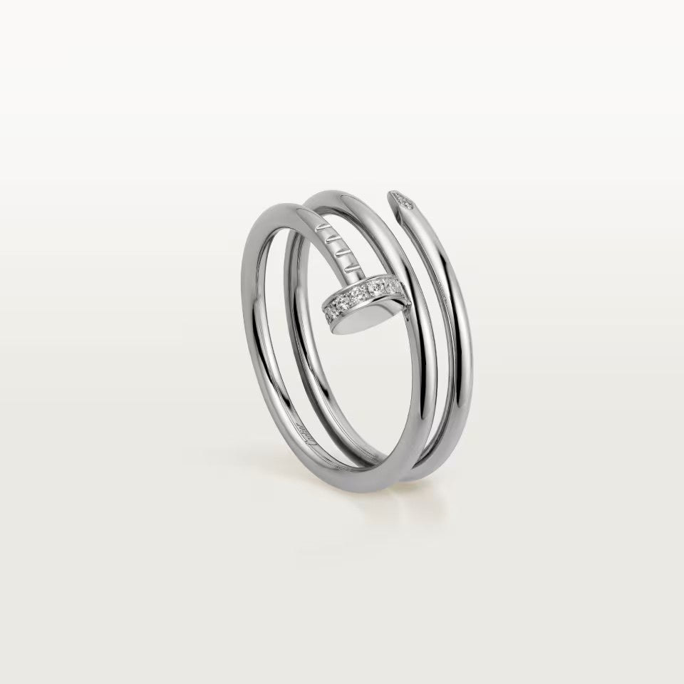 [OAKJURI Jewelry] JUSTE RING 4.8MM HALF DIAMOND