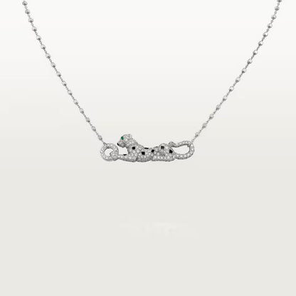 [OAKJURI Jewelry] PANTHERE PAVED DIAMOND NECKLACE