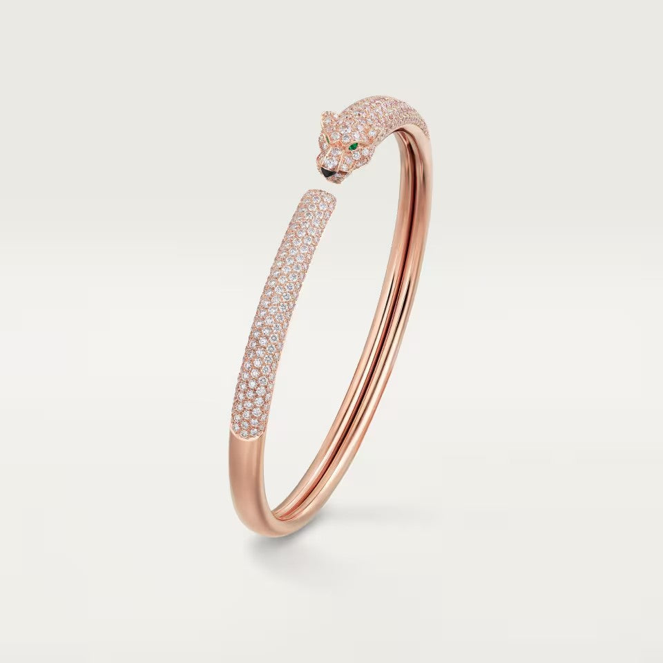 [OAKJURI Jewelry] PANTHERE FULL DIAMOND OPEN BRACELET