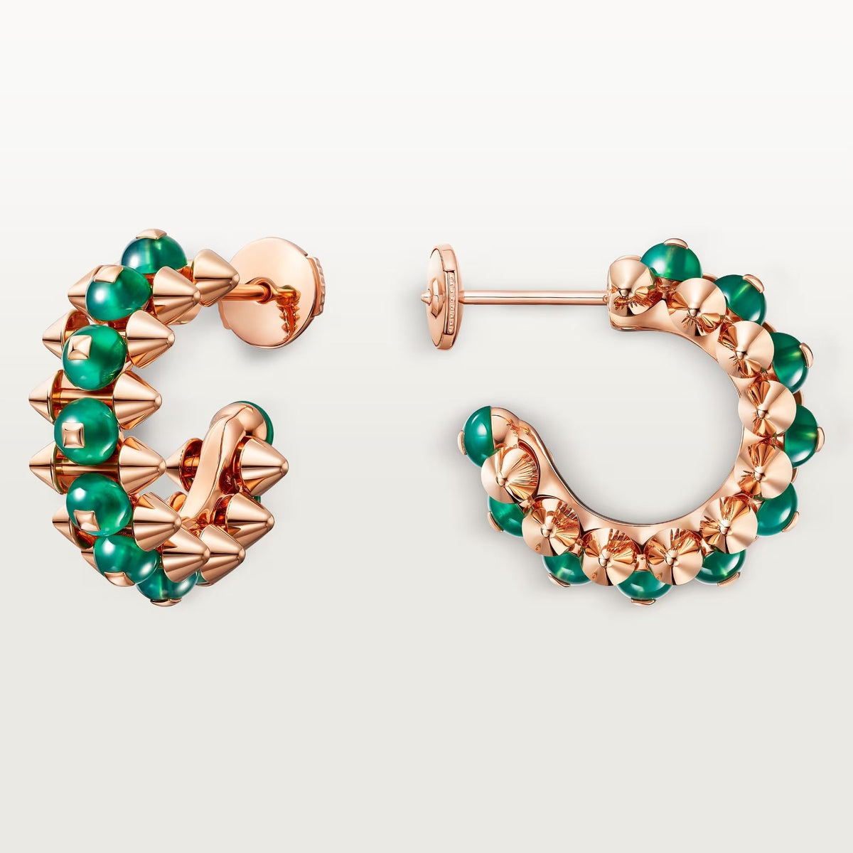 [OAKJURI Jewelry] CLASH 7.9MM AGATE CHALCEDONY EARRINGS