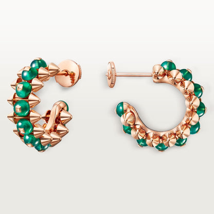 [OAKJURI Jewelry] CLASH 7.9MM AGATE CHALCEDONY EARRINGS