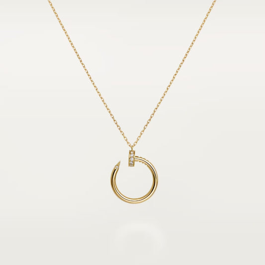[OAKJURI Jewelry] JUSTE NECKLACE HALF DIAMOND