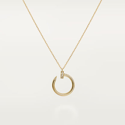 [OAKJURI Jewelry] JUSTE NECKLACE HALF DIAMOND
