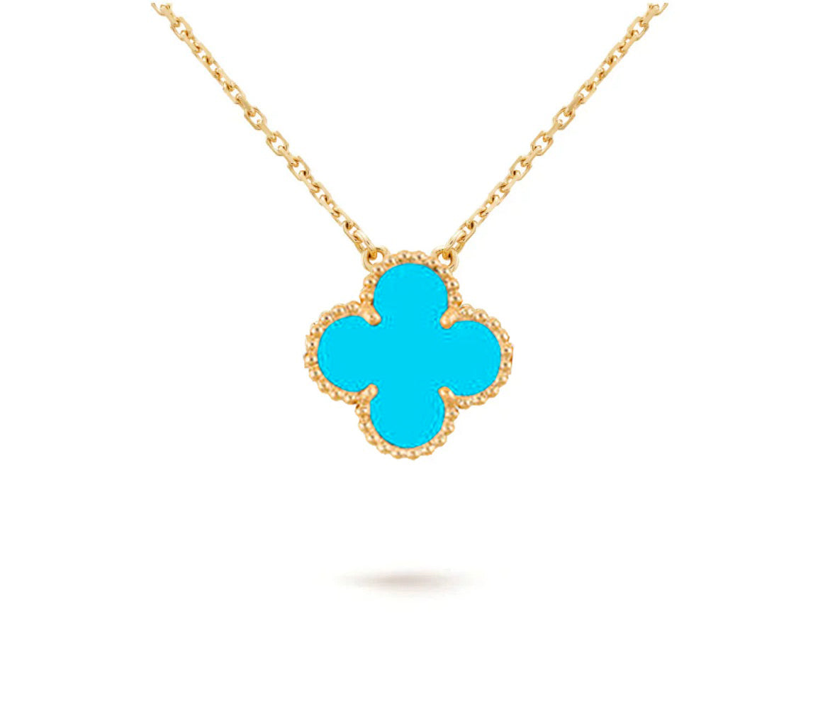 [OAKJURI Jewelry]CLOVER 15MM SINGLE FLOWER NECKLACE COLLECTION