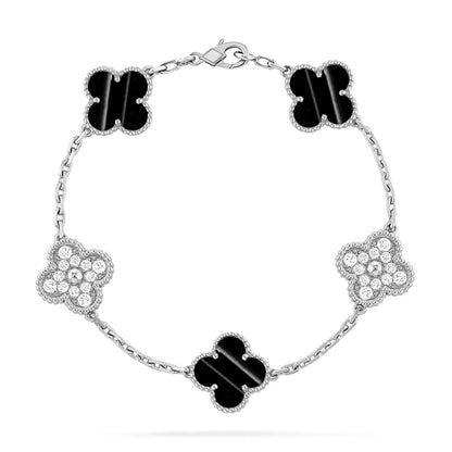 [OAKJURI Jewelry] CLOVER 5 MOTIF PULSAR STONE BRACELET COLLECTION