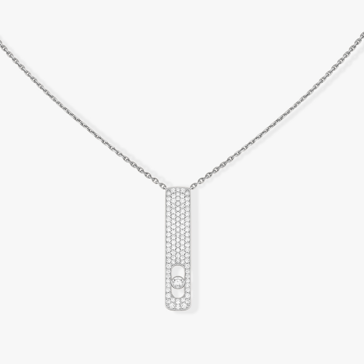 [OAKJURI Jewelry]MY FIRST DIAMOND PAVED NECKLACE