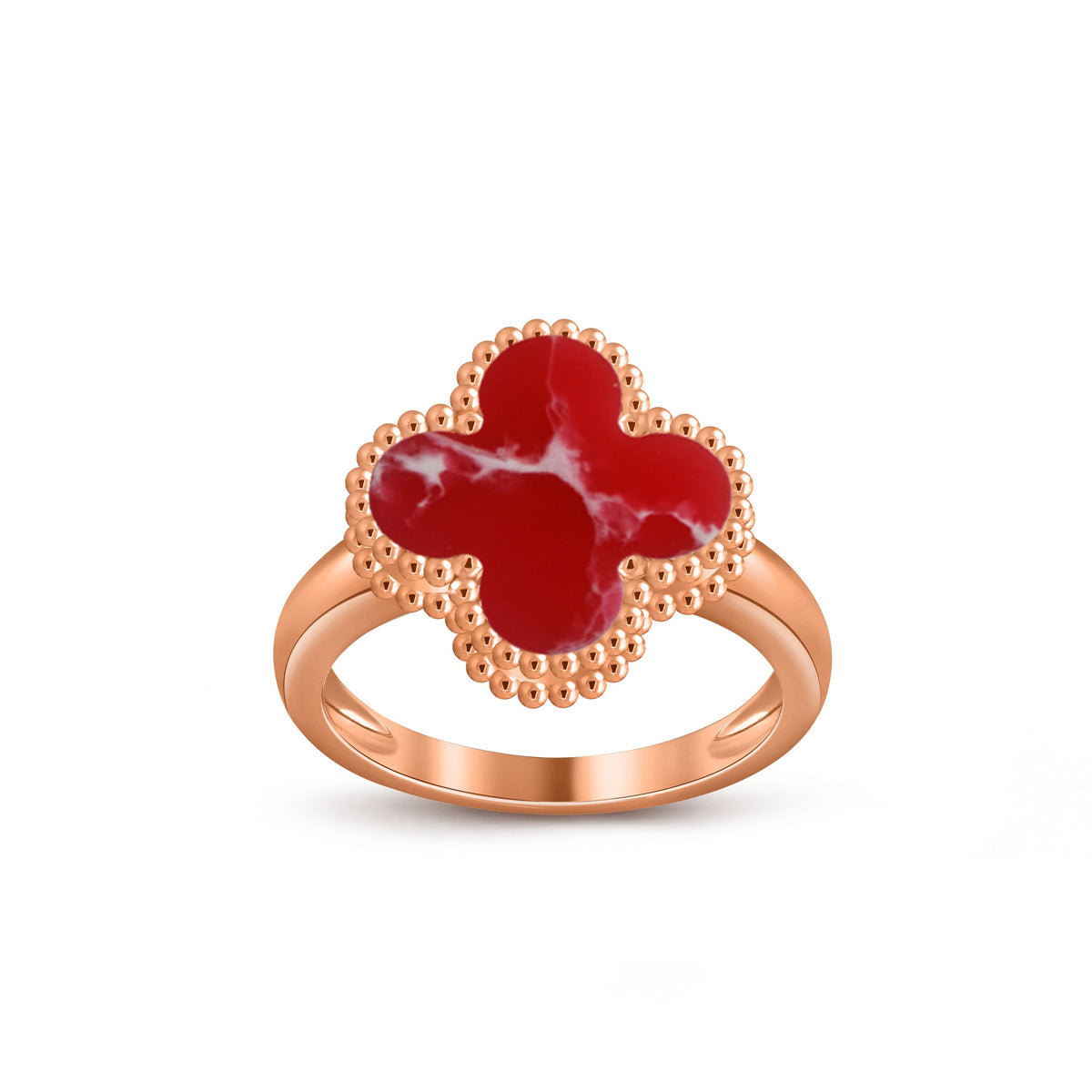 [OAKJURI Jewelry]CLOVER RING ROSE GOLD COLLECTION