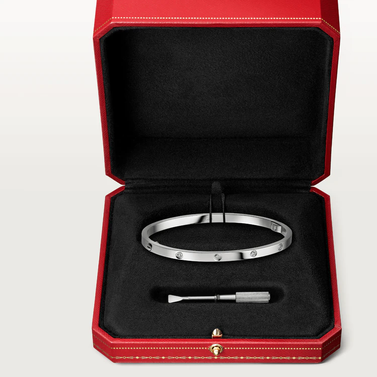 [OAKJURI Jewelry] LOVE BRACELET 3.65MM 10 DIAMONDS