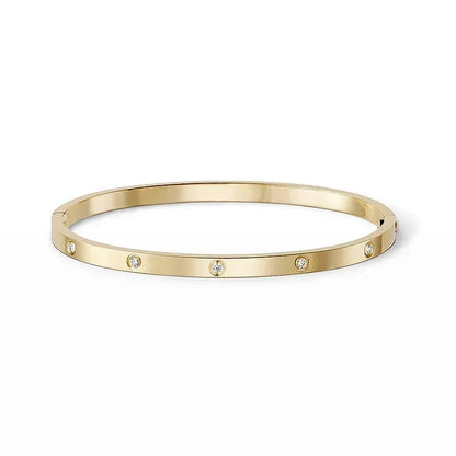 [OAKJURI Jewelry] JUSTE Diamond & LOVE Diamond Bracelet Stack Set
