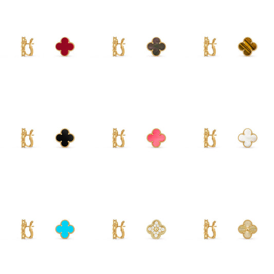 [OAKJURI Jewelry]CLOVER 15MM MOP EARRINGS COLLECTION