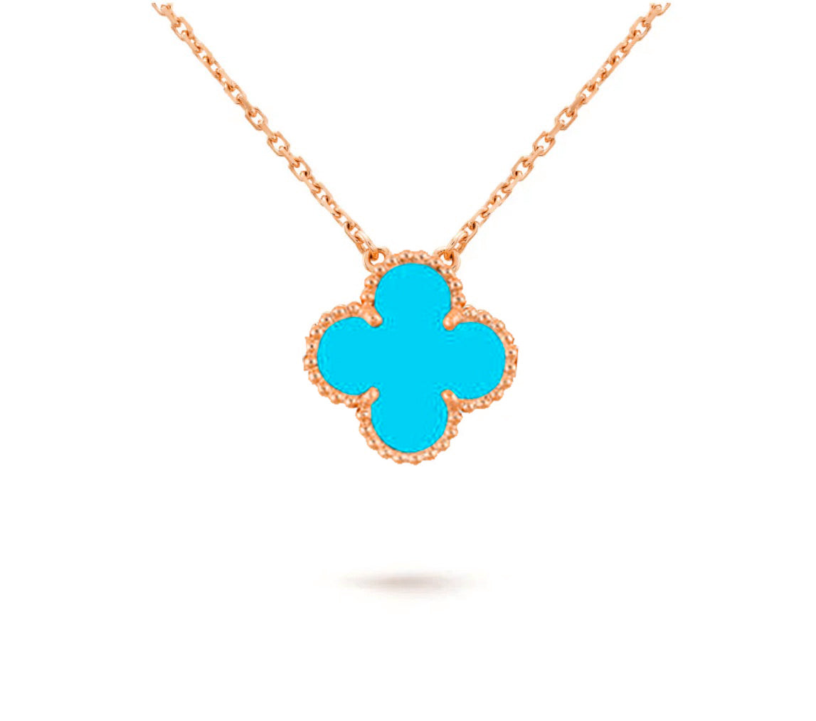 [OAKJURI Jewelry]CLOVER 15MM SINGLE FLOWER NECKLACE COLLECTION