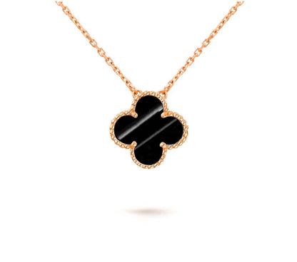 [OAKJURI Jewelry]CLOVER 15MM SINGLE FLOWER NECKLACE COLLECTION