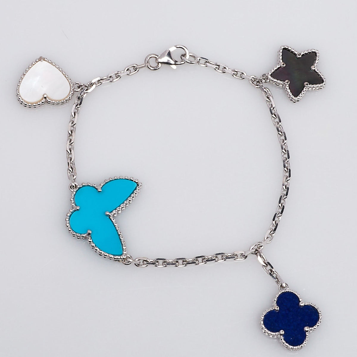 [OAKJURI Jewelry]LUCKY SPRING SILVER BRACELET 4 MOTIF