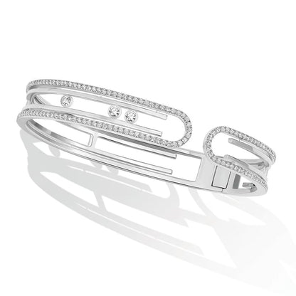 [OAKJURI Jewelry]MOVE 10TH PAVED DIAMOND BRACELET