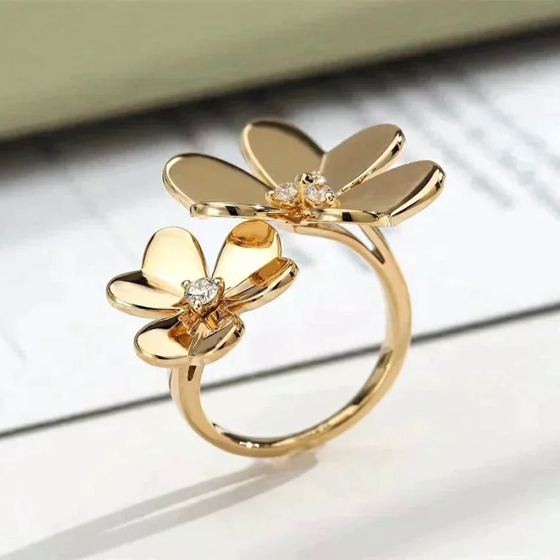 [OAKJURI Jewelry]CLOVER COMOS GOLD DIAMOND RING