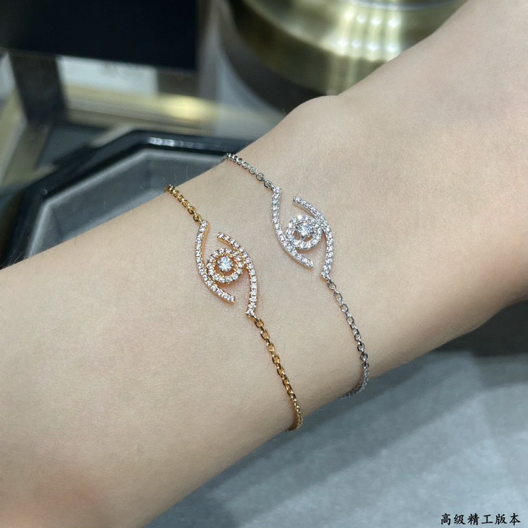 [OAKJURI Jewelry]Lucky Eye Pave-Set Diamond Bracelet