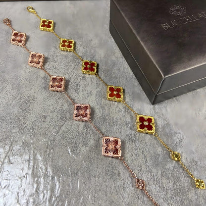 [OAKJURI Jewelry JEWELRY] OPERA 5 MOTIFS TULLE ENAMEL BRACELET