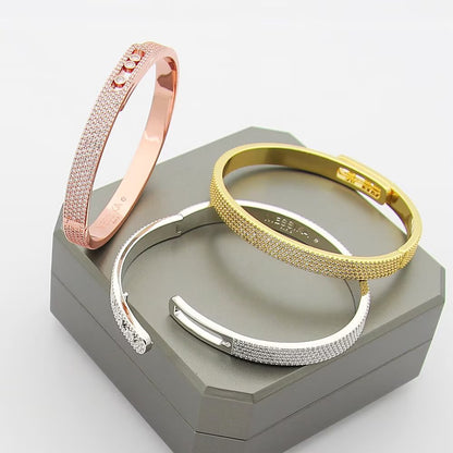 [OAKJURI Jewelry]Move Noa Full Pavé Diamond Bangle Bracelet