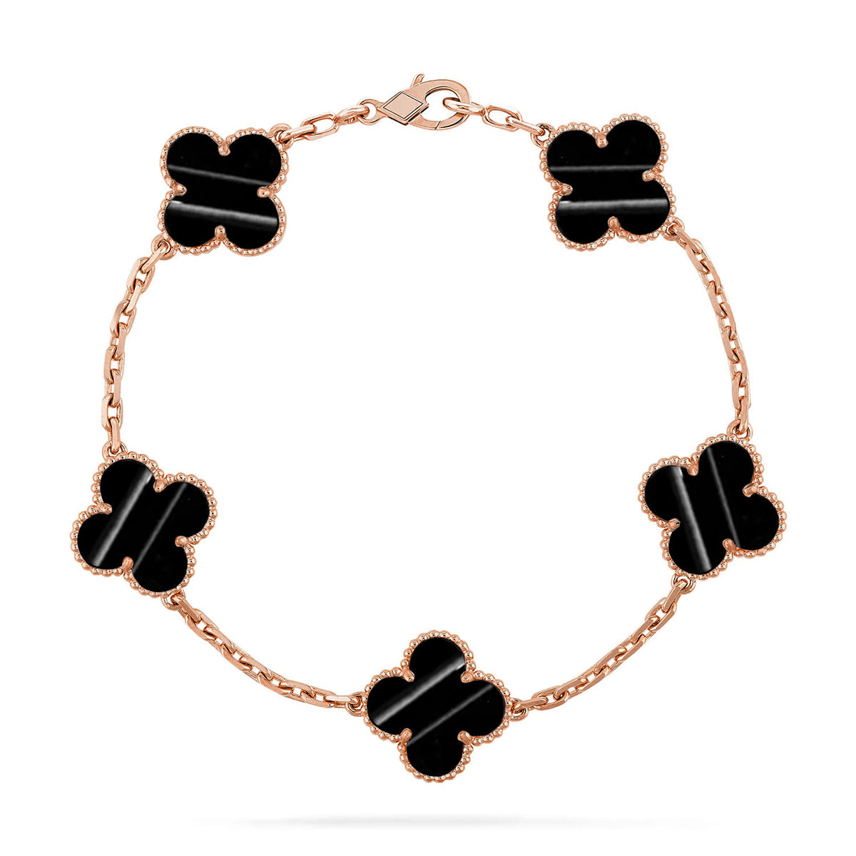 [OAKJURI Jewelry] CLOVER 5 MOTIF PULSAR STONE BRACELET COLLECTION