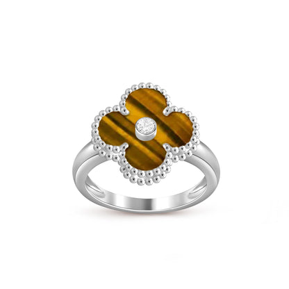 [OAKJURI Jewelry]CLOVER SILVER DIOMND RING COLLECTION