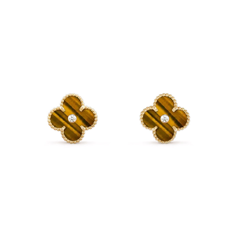 [OAKJURI Jewelry]CLOVER  15MM DIAMOND EARRINGS COLLECTION