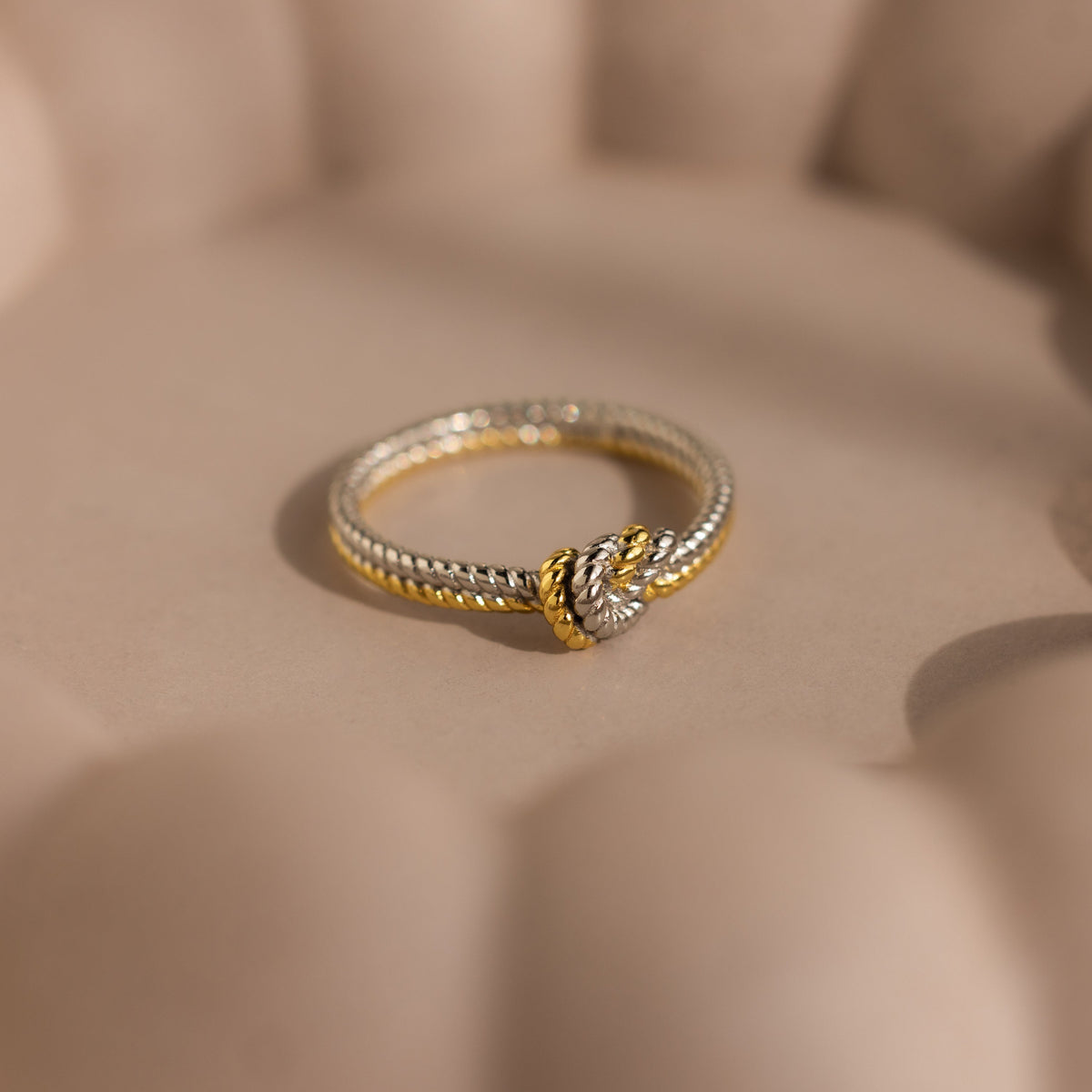 Mixed Metal Knot Ring