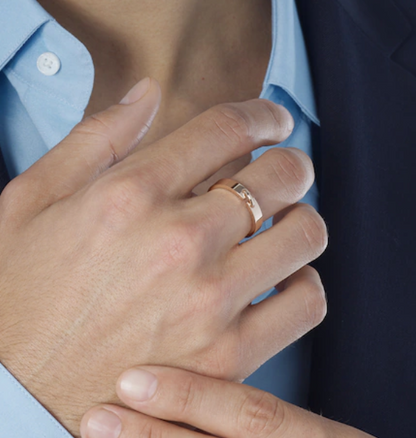 [OAKJURI Jewelry]ALLIANCE LIENS VIDENCE 4MM RING