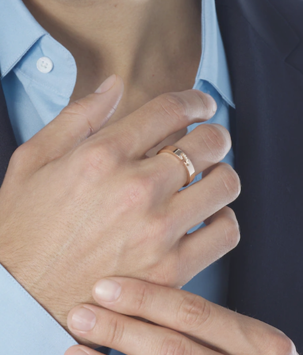 [OAKJURI Jewelry]ALLIANCE LIENS VIDENCE DIAMOND 4MM RING