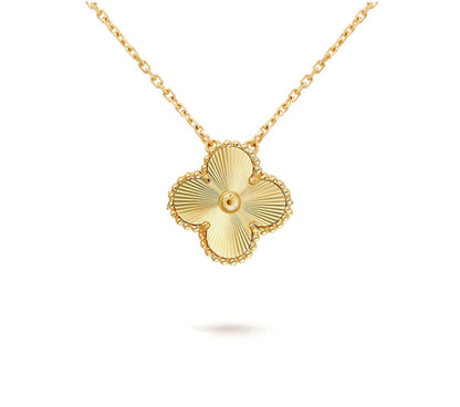 [OAKJURI Jewelry]CLOVER 15MM SINGLE FLOWER NECKLACE COLLECTION