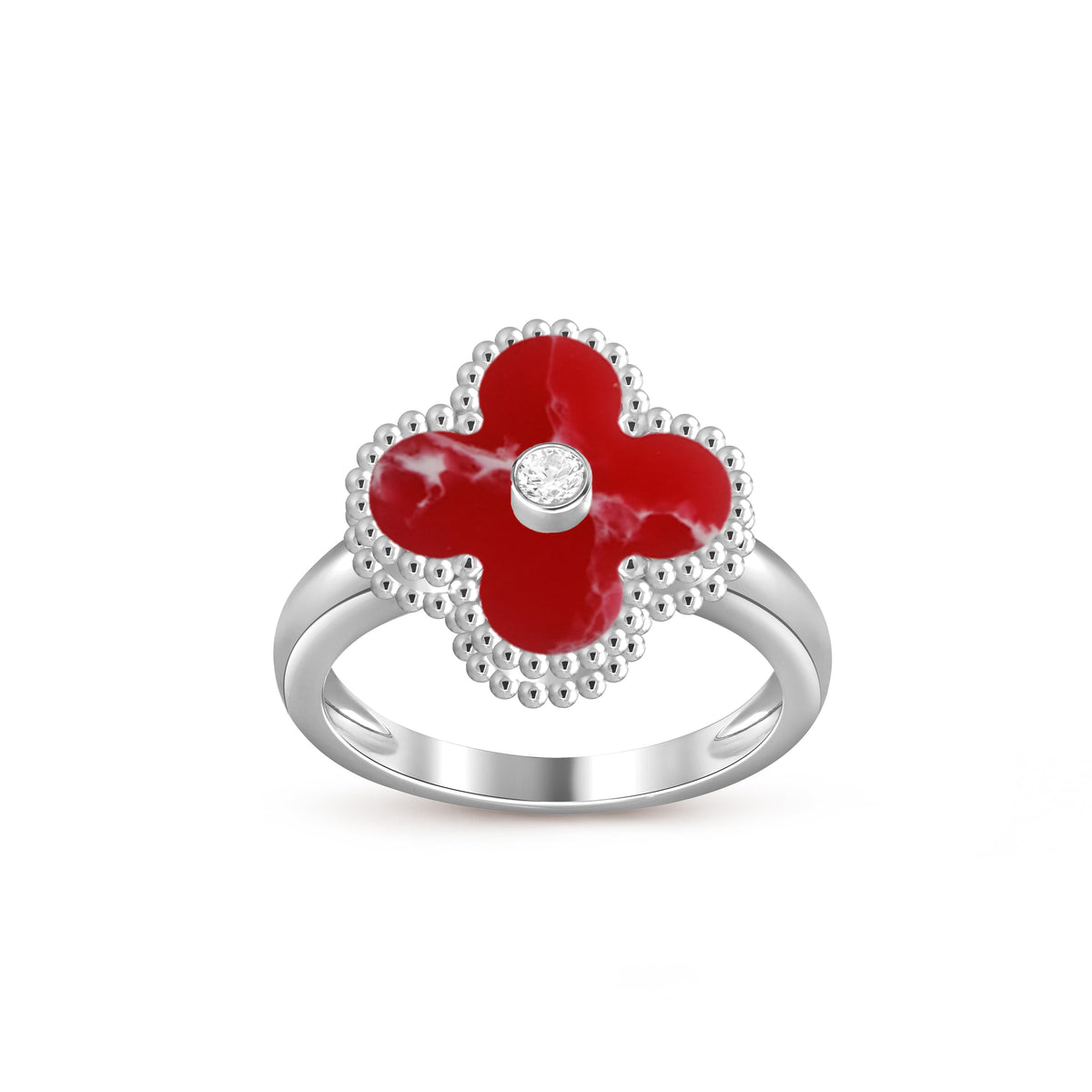 [OAKJURI Jewelry]CLOVER SILVER DIOMND RING COLLECTION