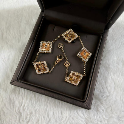 [OAKJURI Jewelry JEWELRY] OPERA 5 MOTIFS TULLE ENAMEL BRACELET