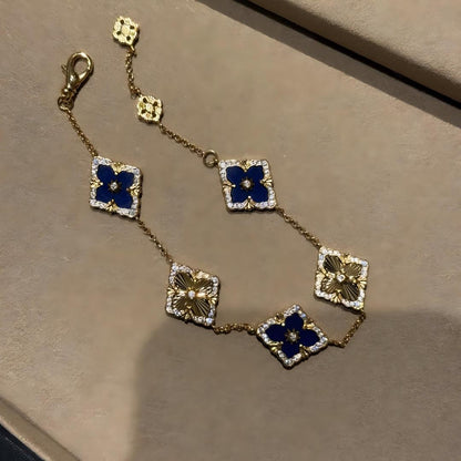 [OAKJURI Jewelry JEWELRY] OPERA 5 MOTIFS TULLE ENAMEL BRACELET