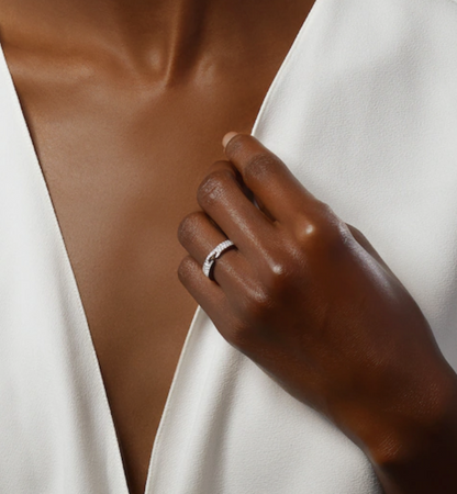 [OAKJURI Jewelry]ALLIANCE LIENS VIDENCE PAVED DIAMOND 4MM RING