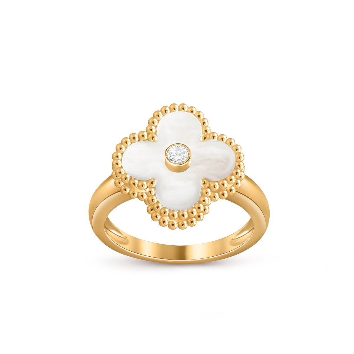 [OAKJURI Jewelry]CLOVER DIAMOND RING GOLD COLLECTION
