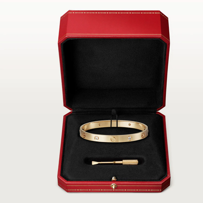[OAKJURI Jewelry] LOVE BRACELET 6.1MM 4 DIAMONDS