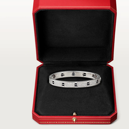 [OAKJURI Jewelry] LOVE BRACELET 6.1MM DIAMOND-PAVED CERAMIC