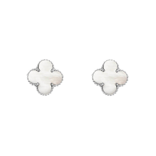 [OAKJURI Jewelry]CLOVER SILVER 15MM EARRINGS COLLECTION
