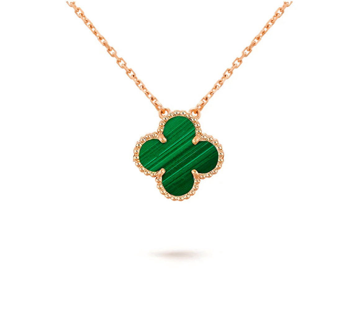 [OAKJURI Jewelry]CLOVER 15MM SINGLE FLOWER NECKLACE COLLECTION