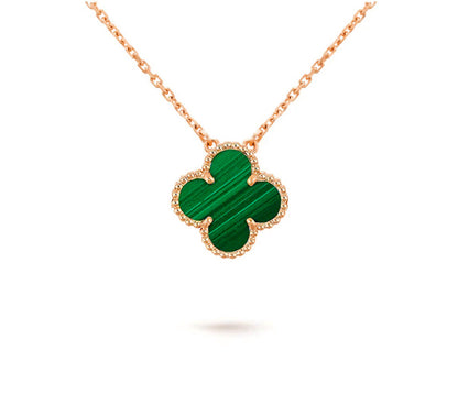 [OAKJURI Jewelry]CLOVER 15MM SINGLE FLOWER NECKLACE COLLECTION