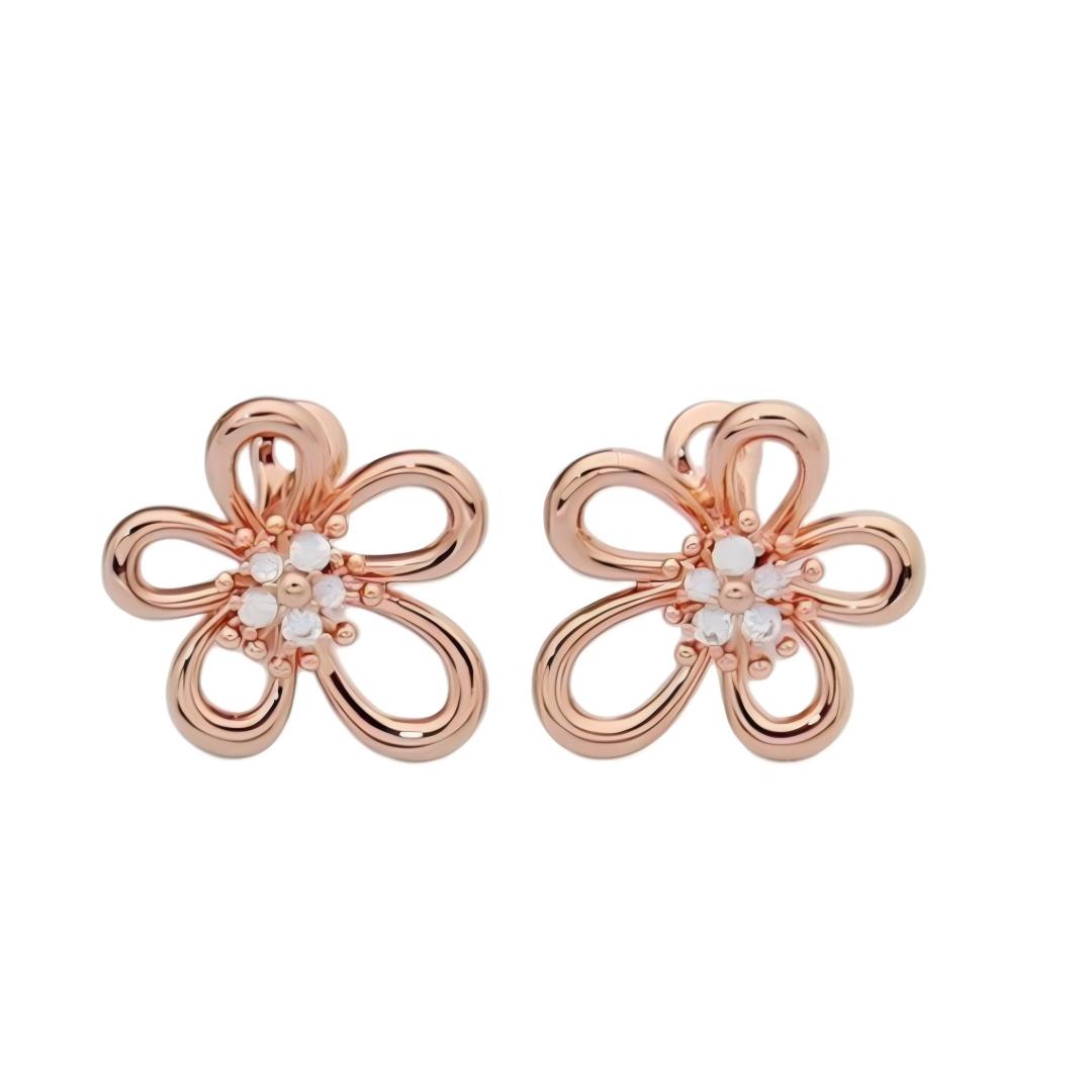[OAKJURI Jewelry] FLOWERLACE EARRING 5 DIAMONDS