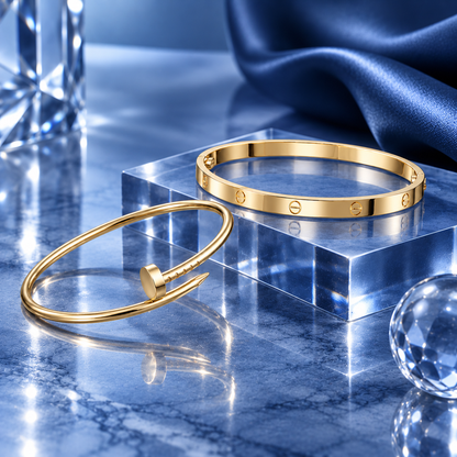 [OAKJURI Jewelry] LOVE & JUSTE Classic Bracelet Stack Set