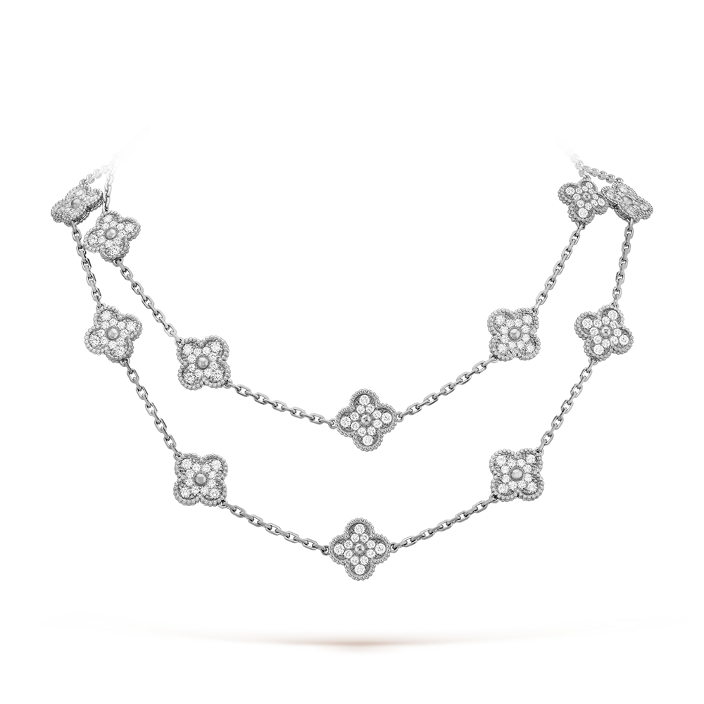 [OAKJURI Jewelry]CLOVER 20 MOTIFS DIAMOND SILVER