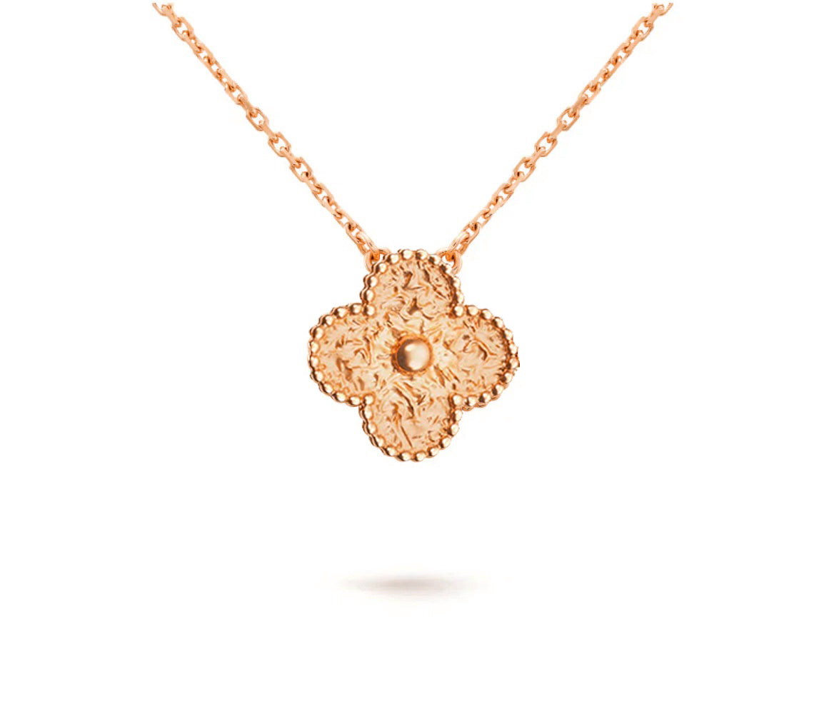 [OAKJURI Jewelry]CLOVER 15MM SINGLE FLOWER NECKLACE COLLECTION