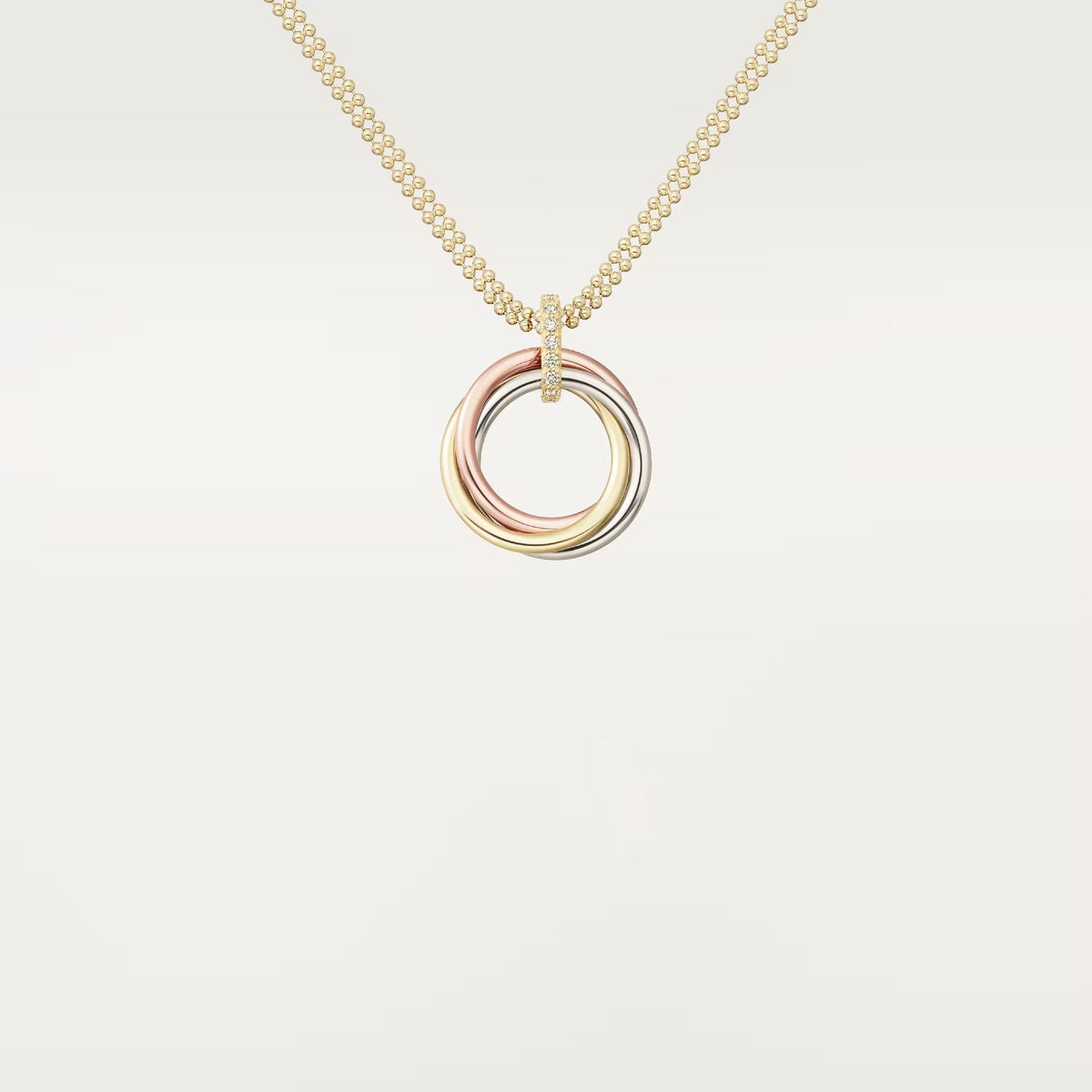 [OAKJURI Jewelry] TRINITY MEDIUM  DIAMONDS NECKLACE