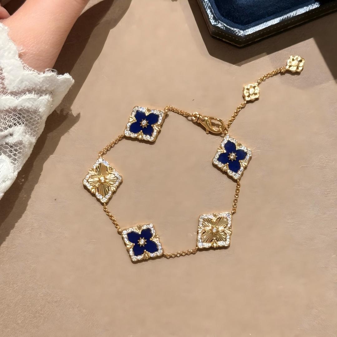 [OAKJURI Jewelry JEWELRY] OPERA 5 MOTIFS TULLE ENAMEL BRACELET