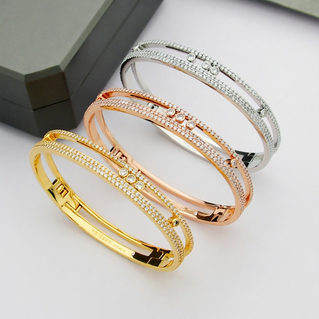 [OAKJURI Jewelry]Move Romane pavé bangle