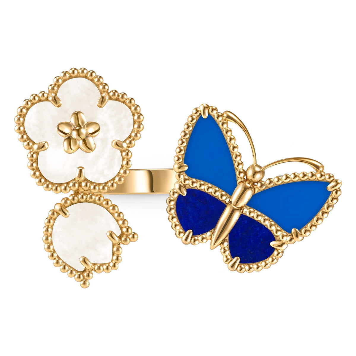 [OAKJURI Jewelry]LUCKY SPRING BUTTERFLY OPEN-FACE RINGS