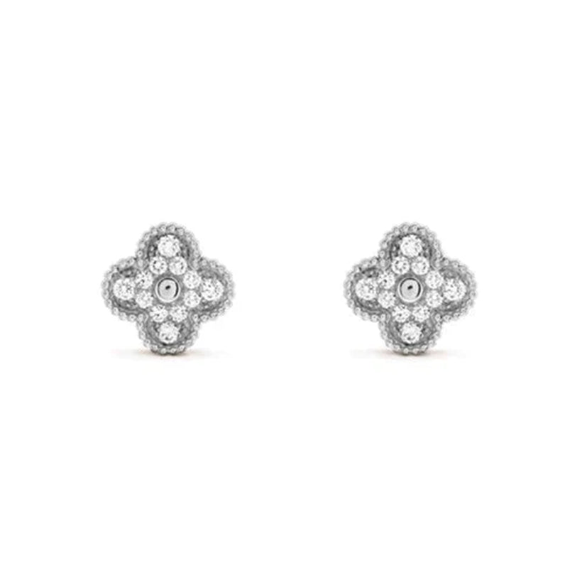 [OAKJURI Jewelry]CLOVER SILVER 15MM EARRINGS COLLECTION