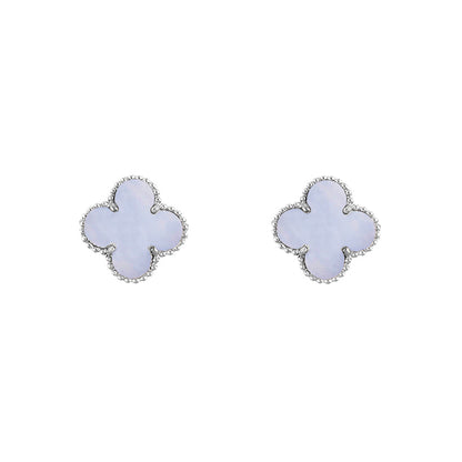 [OAKJURI Jewelry]CLOVER SILVER 15MM EARRINGS COLLECTION